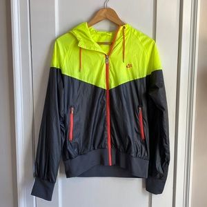 orange and yellow nike windbreaker